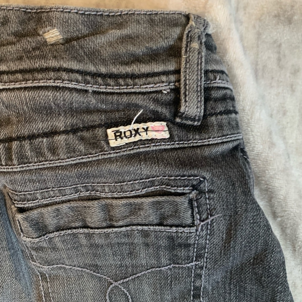 roxy denim mini skirt size small